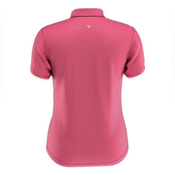 Callaway • All Over Printed Polka Dot Short Sleeve Polo - Picture 3 of 3